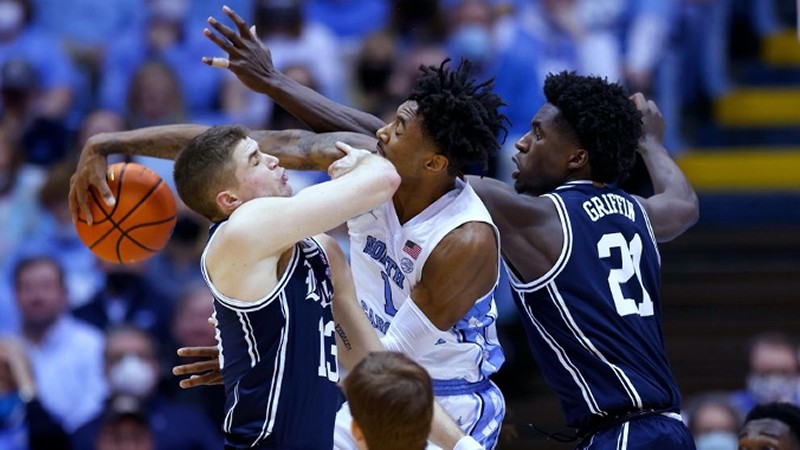 Basketball Players on Defense Basketball Players on Defense